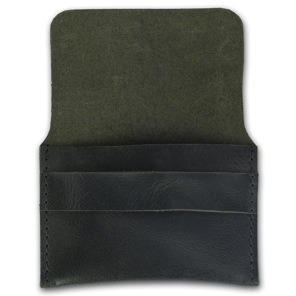 3594 Distressed Leather Business Card Holder Slim Credit Card Wallet